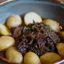 Carne con guarnición